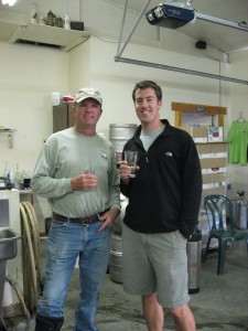 Steve of Ruby Mountain Brewery with Scott